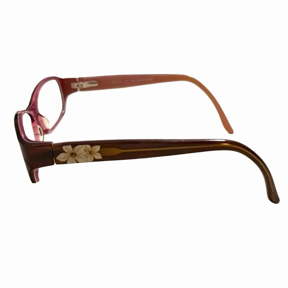 Karen Kane Eucalyptus Eyeglasses Frame Women's Brown Full Rim 53-16-135